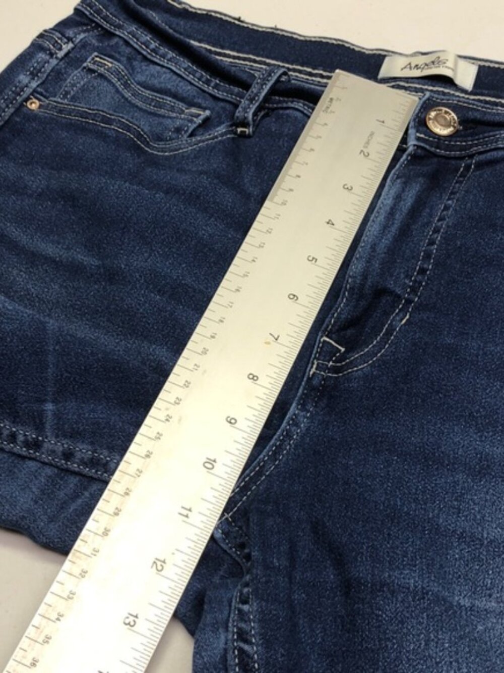 ANGELS FOREVER CONVERTIBLE HIGH-RISE SKINNY ANKLE JEANS SZ16 L27 ⭐️ - Picture 10 of 14